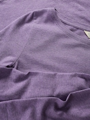 Seasalt Cornwall Purple Easel Long Sleeve Jersey Top - Image 5 of 5