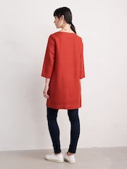 Seasalt Cornwall Orange Lighthouse Rock 3/4 Sleeve Tunic - Image 2 of 5