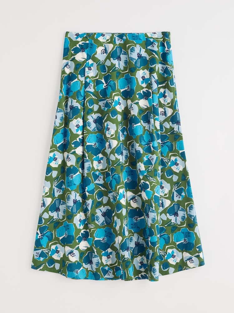 Seasalt Cornwall Swallow Hill Printed A-Line Skirt - Image 4 of 5