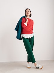 Seasalt Cornwall Red Stone Chat 100% Organic Cotton Jumper - Image 1 of 5