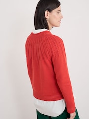 Seasalt Cornwall Red Stone Chat 100% Organic Cotton Jumper - Image 2 of 5