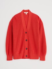 rdeča - Seasalt Cornwall Winding Creek 100% Cotton Knit Cardigan - Slika 4 iz 5