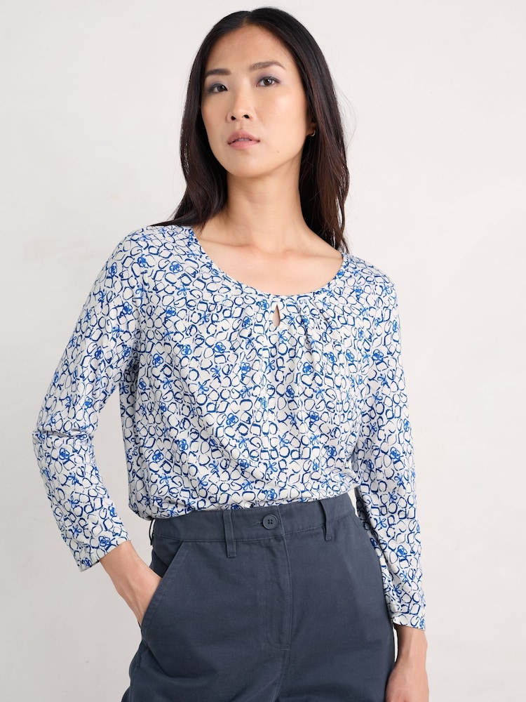 Seasalt Cornwall Appletree 3/4 Sleeves Top - Imagen 1 de 5