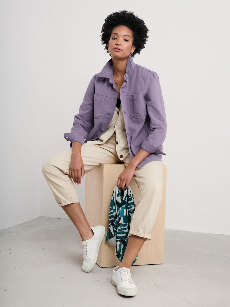 Seasalt Cornwall Long Field 100% Cotton Worker Jacket - Imagen 1 de 5