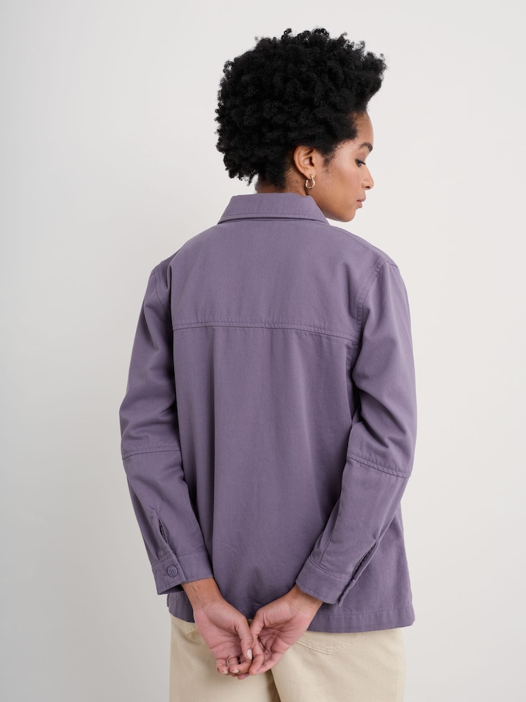 Seasalt Cornwall Long Field 100% Cotton Worker Jacket - Imagen 2 de 5