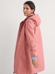 Seasalt Cornwall Pink Petite Coverack Waterproof Coat - Image 2 of 5