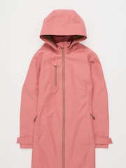 Seasalt Cornwall Pink Petite Coverack Waterproof Coat - Image 4 of 5