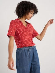 Naranja - Seasalt Cornwall Misty Sky Short Sleeve Jersey Shirt - Imagen 1 de 5