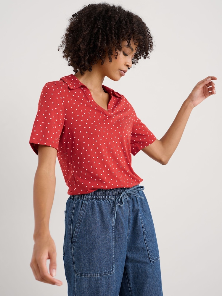 Naranja - Seasalt Cornwall Misty Sky Short Sleeve Jersey Shirt - Imagen 1 de 5