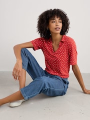 Naranja - Seasalt Cornwall Misty Sky Short Sleeve Jersey Shirt - Imagen 3 de 5