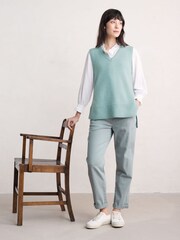 Seasalt Cornwall Grey Petite Waterdance Trousers - Image 3 of 5