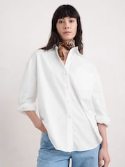 Seasalt Cornwall Sea Path 100% Cotton Longline Shirt - Imagen 1 de 5