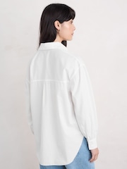 Seasalt Cornwall Sea Path 100% Cotton Longline Shirt - Imagen 2 de 5