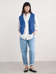 Seasalt Cornwall Sea Path 100% Cotton Longline Shirt - Imagen 3 de 5