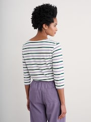 Seasalt Cornwall Purple Purple Sailor Top - Image 2 of 5