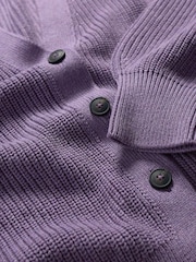 Vijolična - Seasalt Cornwall Winding Creek 100% Cotton Knit Cardigan - Slika 5 iz 5