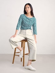 Seasalt Cornwall Easel 3/4 Sleeve Top - Imagen 3 de 5