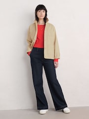 Seasalt Cornwall Red Gorse Lane Jersey Rib Top - Image 3 of 5