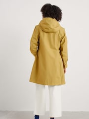 Seasalt Cornwall Yellow Petite Coverack Waterproof Coat - Image 2 of 5