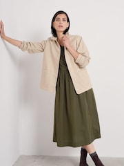 Seasalt Cornwall Green Tall Madder Rich Above Ankle Dress - Image 3 of 5