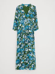 Seasalt Cornwall Blue Etta Printed Above Ankle Dress - Image 4 of 5