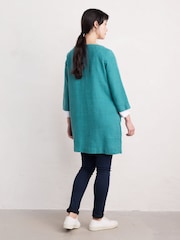 Seasalt Cornwall Blue Lighthouse Rock 3/4 Sleeve Tunic - Image 2 of 5