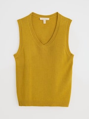 Seasalt Cornwall Yellow East View Knitted Vest - Image 4 of 5