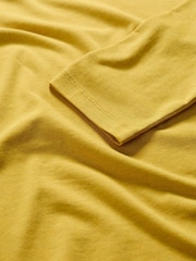 Seasalt Cornwall Yellow Easel Long Sleeve Jersey Top - Image 5 of 5
