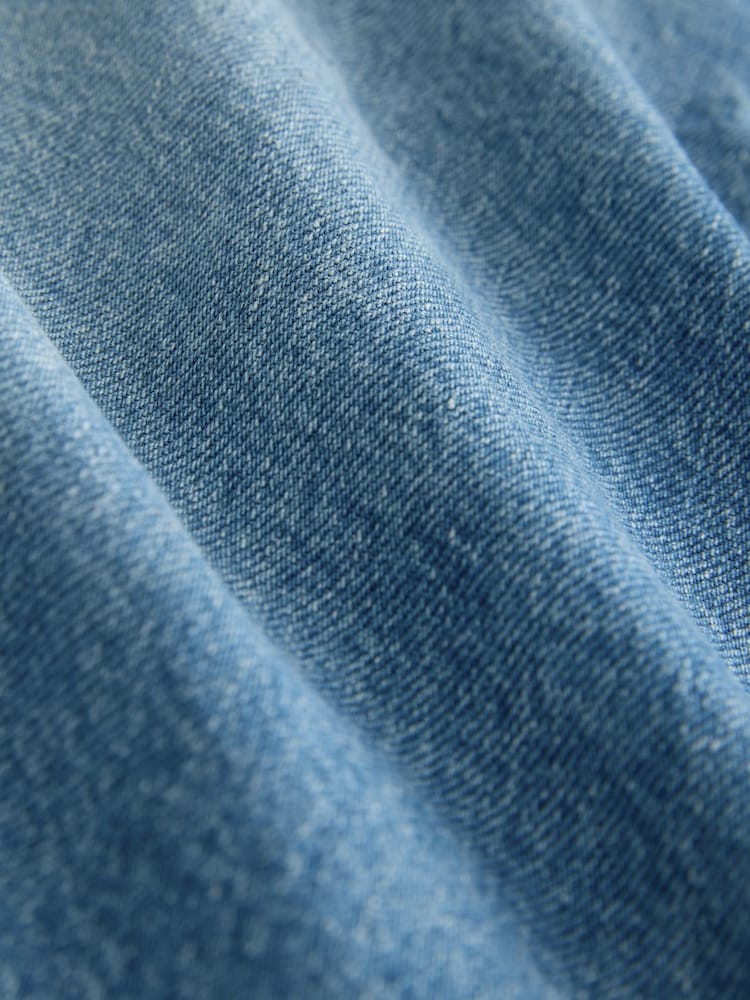 Mid Blue Wrap Maxi Denim Skirt - Image 7 of 7