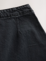 Black Denim Mini 100% Cotton Skirt - Image 2 of 3