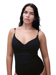 Maillot de bain Chantelle Icon noir froncé à armatures - Image 4 of 5
