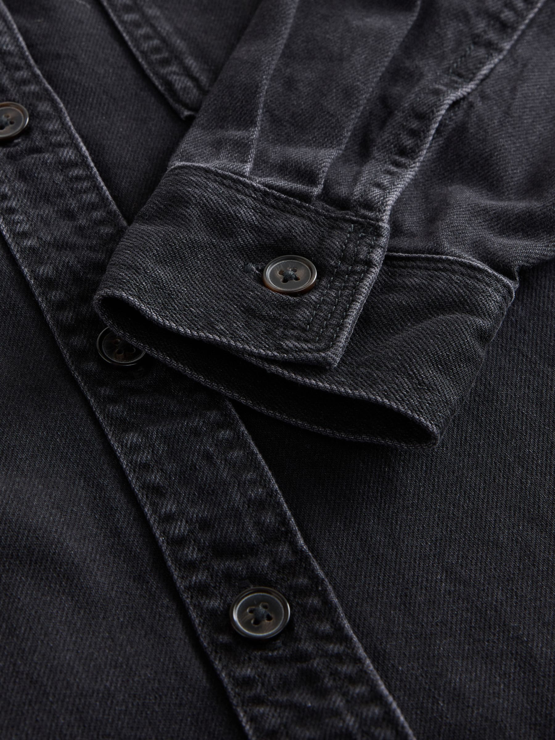 Buy Black Oversize Denim Shirt from Next Canada