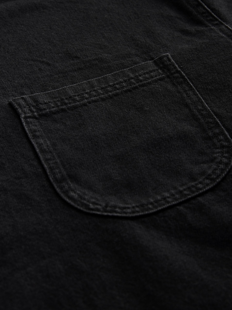 Washed Black Denim 100% Cotton T-Shirt - Image 3 of 3