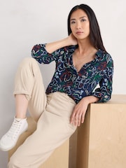 Seasalt Cornwall Embrace 3/4 Sleeve Jersey Shirt - Imagen 3 de 5