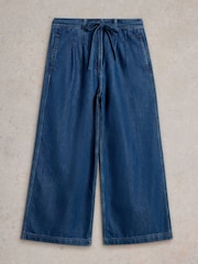 White Stuff Mid Blue Denim Sasha Wide Leg Jeans - Image 6 of 7