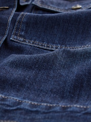 Azul oscuro - Cord Collar Denim Jacket - Imagen 7 de 9