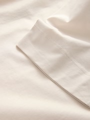 Ecru White Long Sleeve Crew Neck Supima T-Shirt - Image 8 of 8