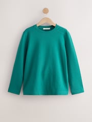 Green Long Sleeve Heavyweight Crew Neck T-Shirt - Image 5 of 9