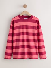 Red Stripe Long Sleeve Crewneck T-Shirt - Image 1 of 3