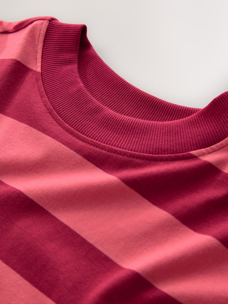 Red Stripe Long Sleeve Crewneck T-Shirt - Image 2 of 3