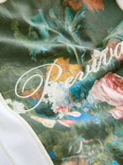 White Floral Graphic Embrodiered T-Shirt - Image 7 of 8
