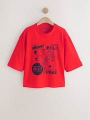 Red Coke Graphic Printed Short Sleeve T-Shirt - Image 6 of 9