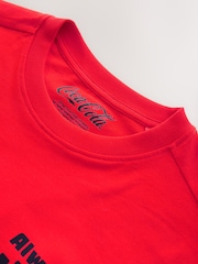 Red Coke Graphic Printed Short Sleeve T-Shirt - Image 8 of 9