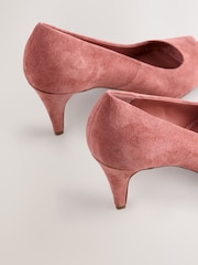 Rose Pink Forever Comfort® Premium Leather Peep Toe Heels - Image 5 of 5