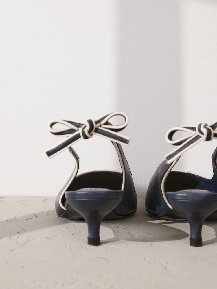 Kitten Heels Navy Evening Pumps Midnight Blue Velvet Kitten Heel