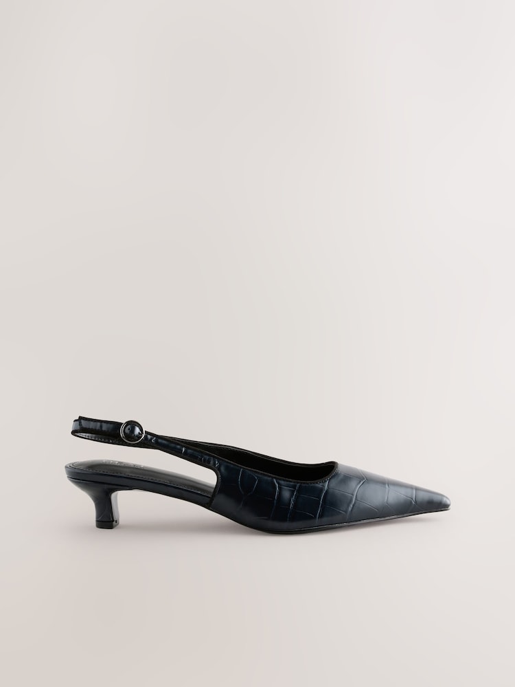 Azul marino - Zapatos de tacón bajo con puntera en punta y tira trasera Forever Comfort® - Imagen 1 de 5 Azul marino - Zapatos de tacón bajo con puntera en punta y tira trasera Forever Comfort® - Imagen 1 de 5