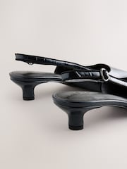 Azul marino - Zapatos de tacón bajo con puntera en punta y tira trasera Forever Comfort® - Imagen 3 de 5