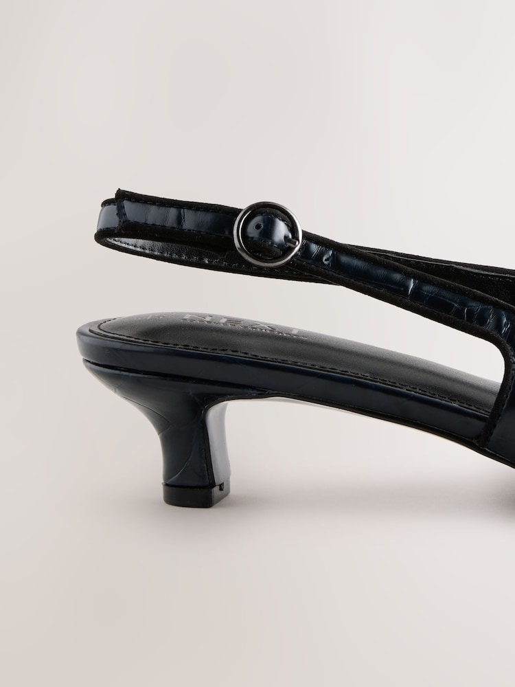 Azul marino - Zapatos de tacón bajo con puntera en punta y tira trasera Forever Comfort® - Imagen 5 de 5 Azul marino - Zapatos de tacón bajo con puntera en punta y tira trasera Forever Comfort® - Imagen 5 de 5