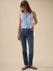 Dark Blue Denim Slim Lift And Shape Jeans - Image 2 of 8