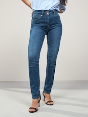 Mid Blue Denim Slim Lift And Shape Jeans - Image 2 of 8